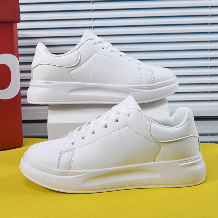 Queen | Dames Lederen Sneakers Wit | Sportieve Vrouwen Schoenen