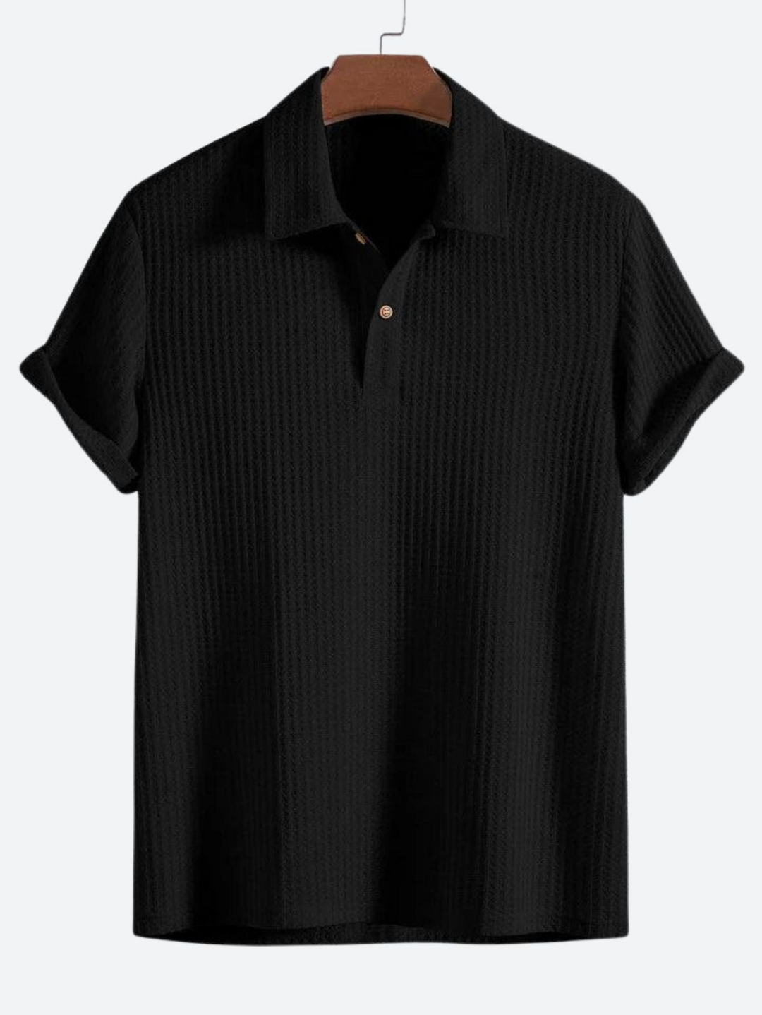Marco | Moderne Gebreide Wafel Polo voor Heren
