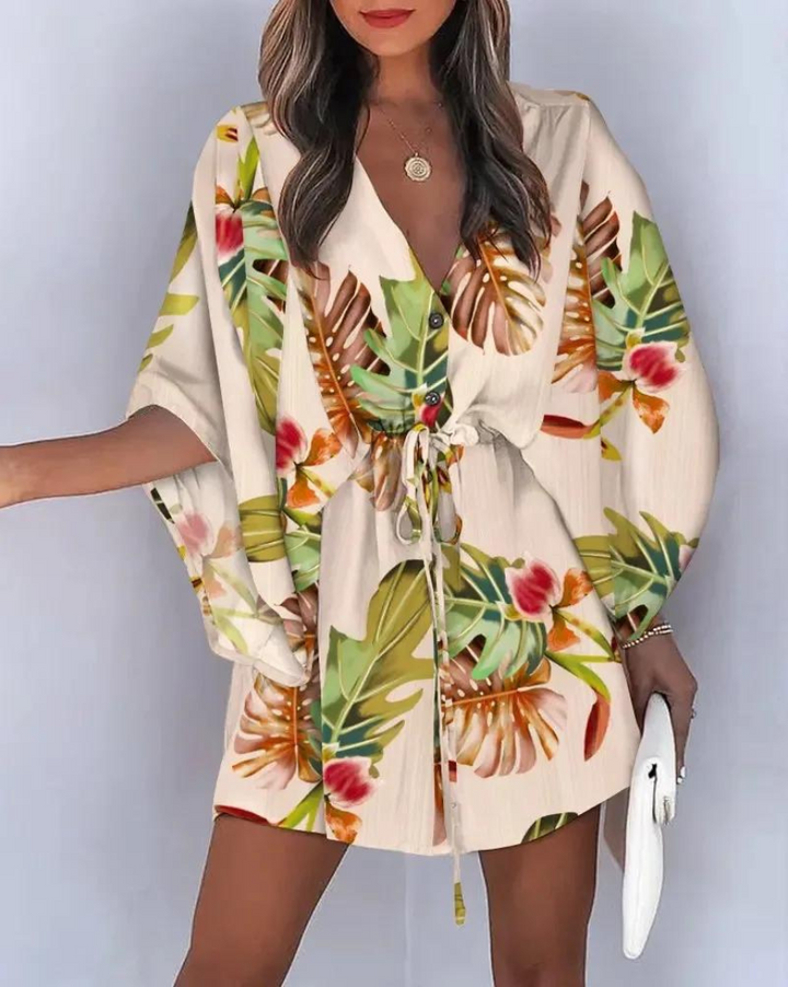 Ellum | Stijlvolle Dames Zomerjurk | Flatterende Ceintuur