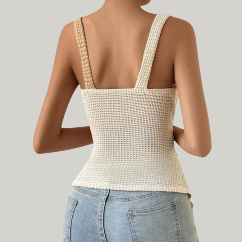 Elayda | Mouwloze Dames Top | Tijdloos Design