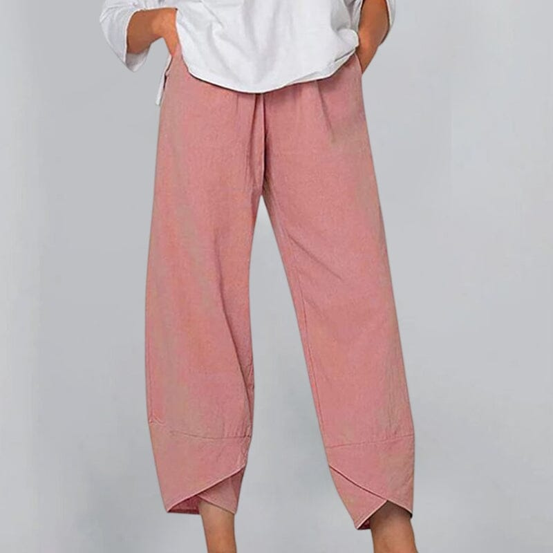 Elvira | Dames Broek | Lichte Katoenen en Linnen Vrouwen Zomer Comfort