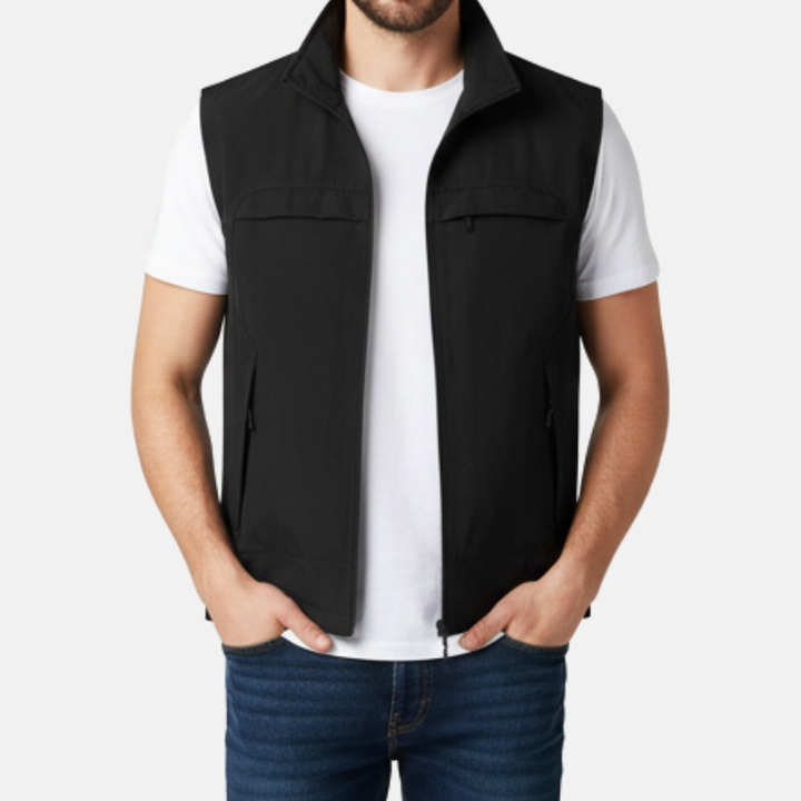 Benny | Heren Stijlvolle Gilet met Rits voor Mannen