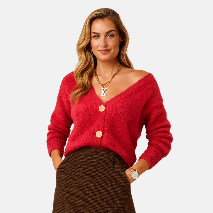 Twinks | Dames Cardigan Sweater | Zacht Gebreid | Relaxte Pasvorm