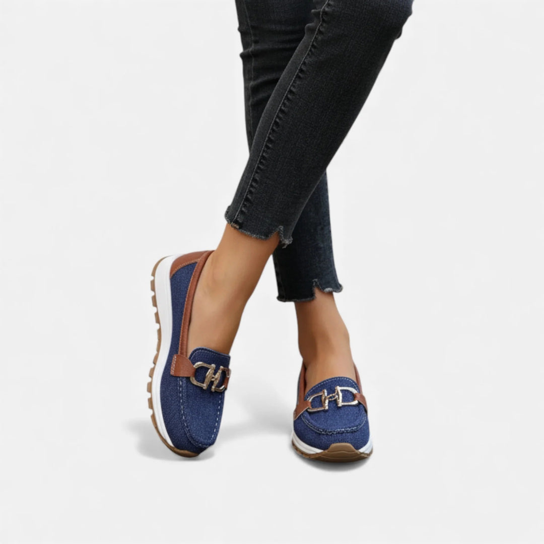 Sorata | Dames Mocassins – Elegante Platte Gesp