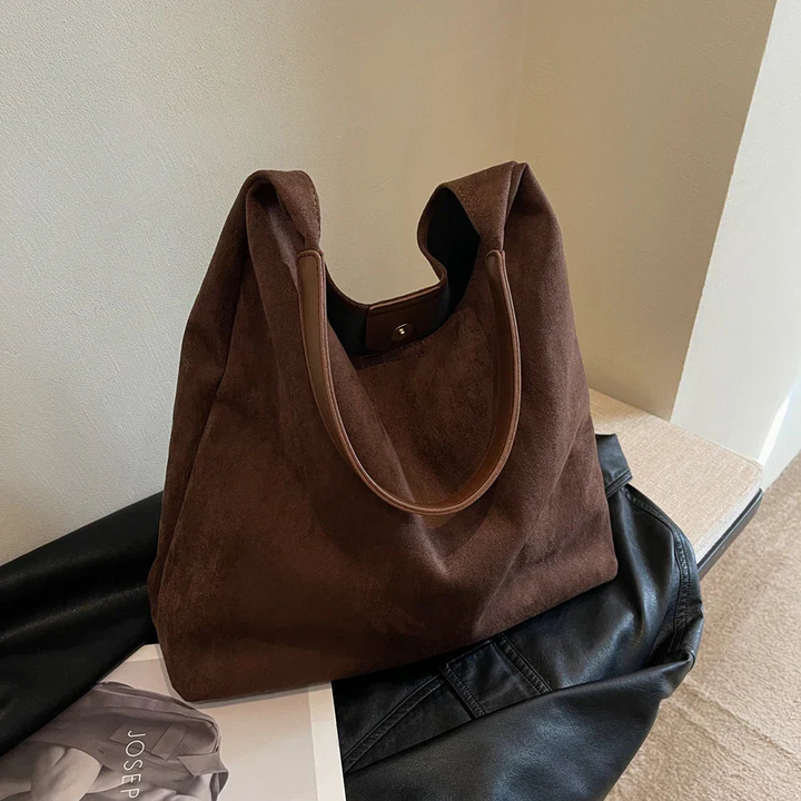 Mignot | Dames Suede Tote Bag | Stijlvolle Vrouwen Tas