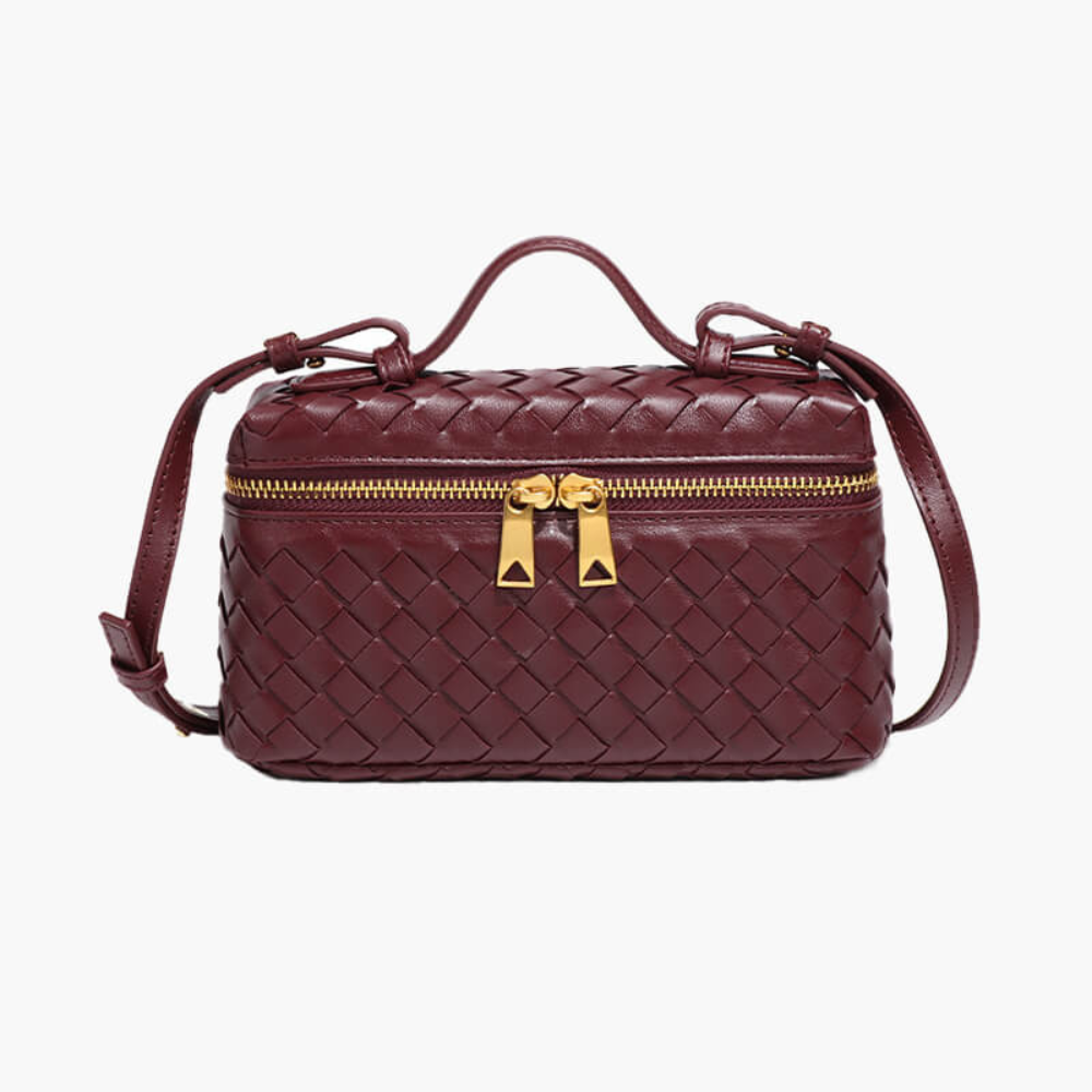 Yashna | Trendy Dames Tas |Gevlochten Crossbodytas | Compact En Chic