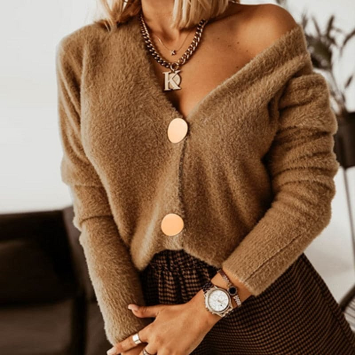 Twinks | Dames Cardigan Sweater | Zacht Gebreid | Relaxte Pasvorm