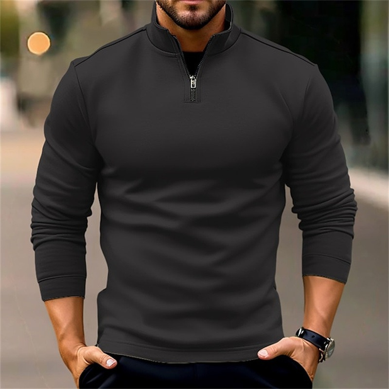 Alfonso | Heren Truien | Trui met Rits Heren | Comfortabel & Casual