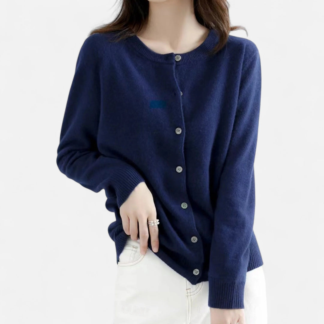 Sorata | Dames Gebreid Cardigan met Ronde Hals