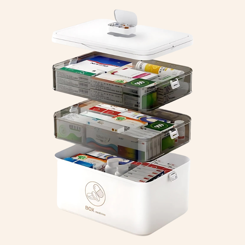 Medicijnenorganizer Met Grote Capaciteit | Draagbaar & Duurzaam