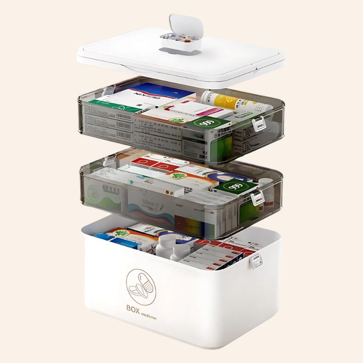 Medicijnenorganizer Met Grote Capaciteit | Draagbaar & Duurzaam