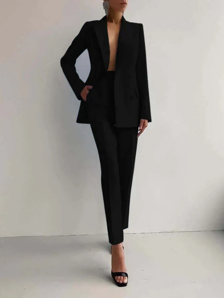 Fiona | Stijlvolle Dames Blazer Pak Set | Blazer En Broek