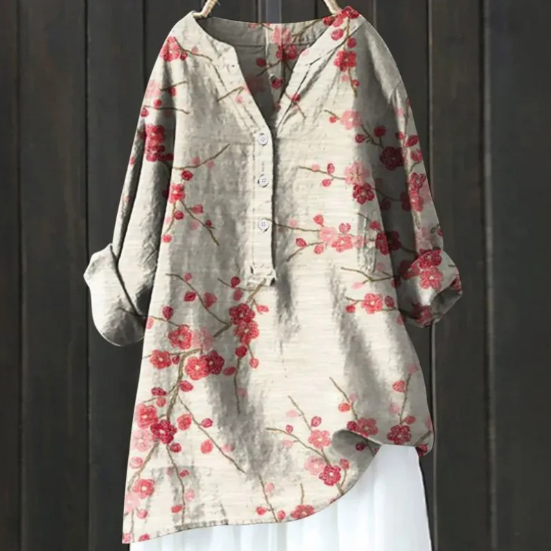 Kina | Luchtige Dames Blouse | Comfortabele Overhemd