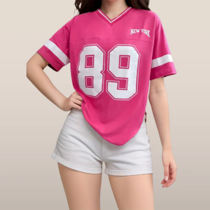 Tills | V-hals Varsity Shirt Voor Dames