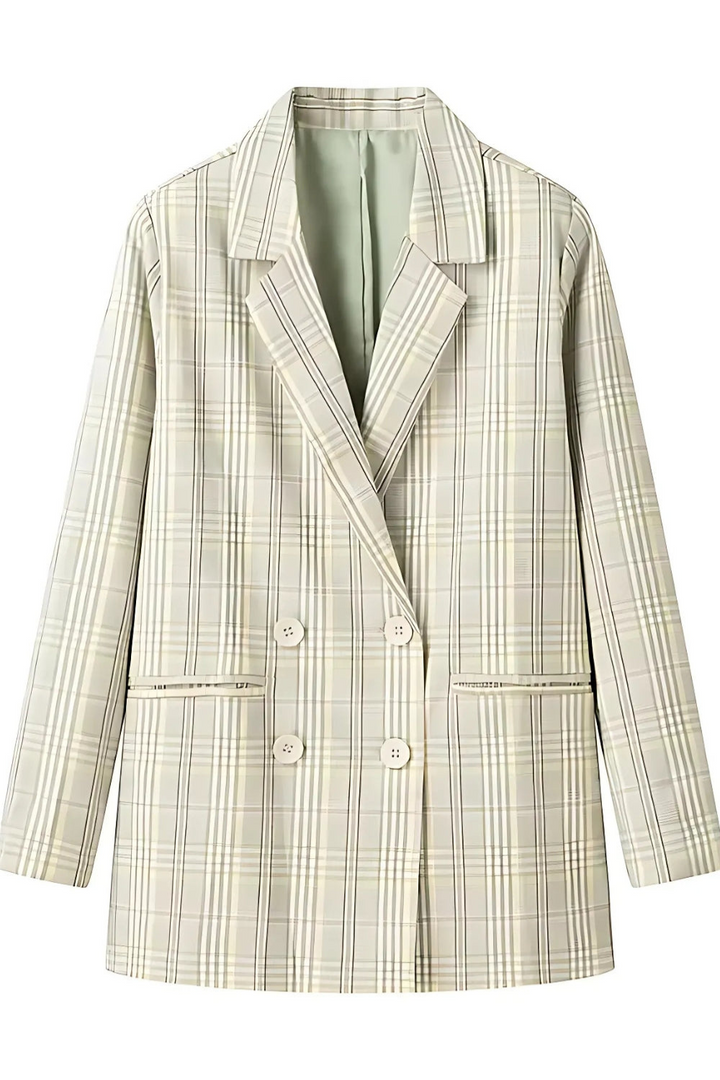 Ziggi | Dames Geruite Blazer | Klassieke & Nette Jas voor Vrouwen