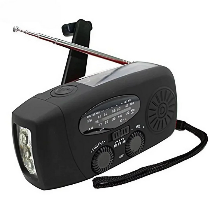 Noodradio Met Powerbank en Zaklamp | Betrouwbaar voor Kamperen en Noodsituaties