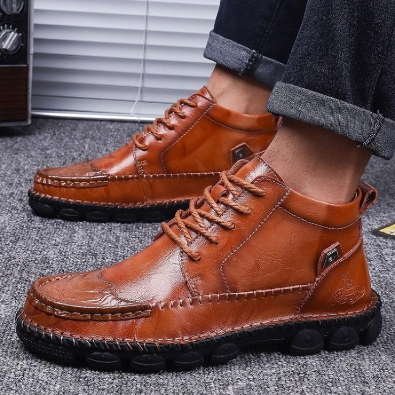 Milton | Trendy Heren Schoenen | Veter Enkellaarsjes