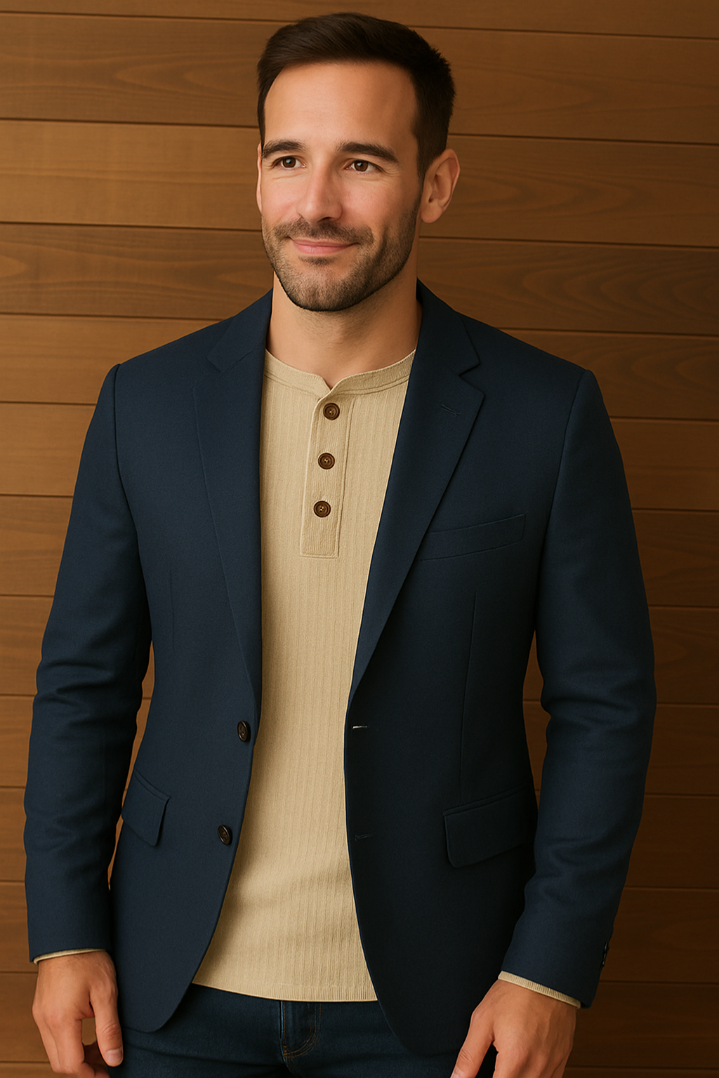 Henley | Wafelstructuur Shirt | Comfortabel Heren Shirt | Casual & Sportief