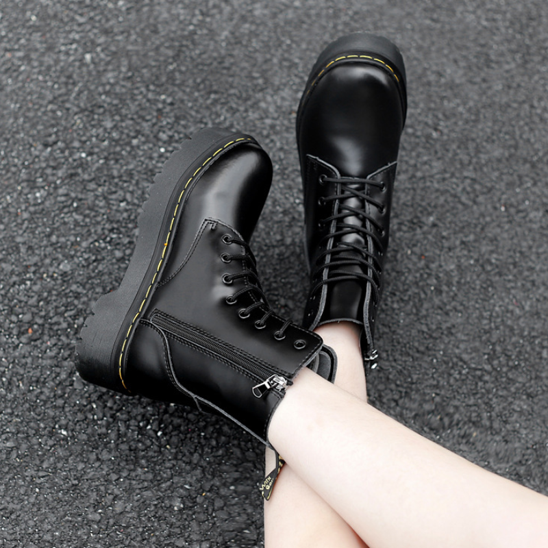 Isabella | Dames Schoenen | Trendy Leren Dames Boots Laarzen