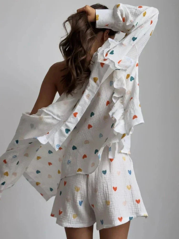 Twinkle | Co-Ord Set | Vrolijk En Comfortabel | Hartjesprint