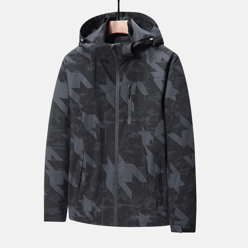 Damian - Heren Jas - Regenjas Heren - Beschermt Tegen Regen en Wind - Comfortabel