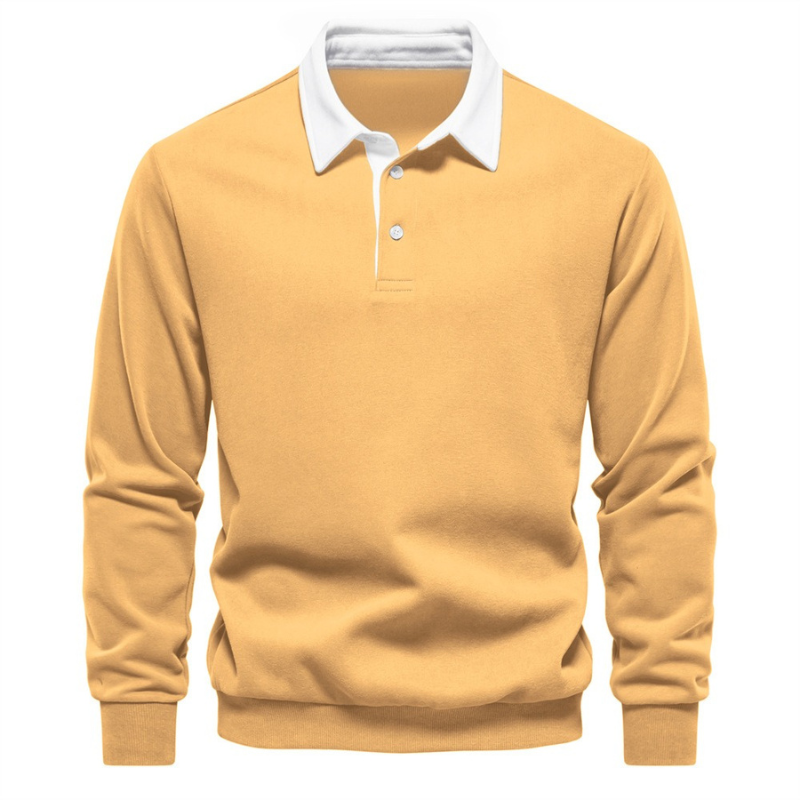 Don | Stijvolle Polo Trui Met Lange Mouwen | Heren Pullover Sweater