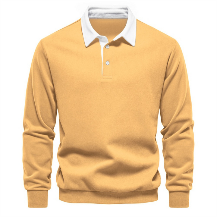 Don | Stijvolle Polo Trui Met Lange Mouwen | Heren Pullover Sweater