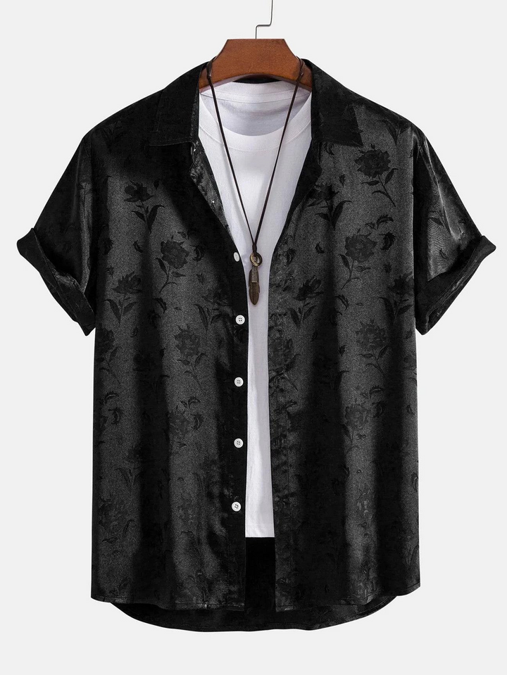 Dave | Casual Heren Shirt | Met Bloemenmotief | Zomerse Stijl