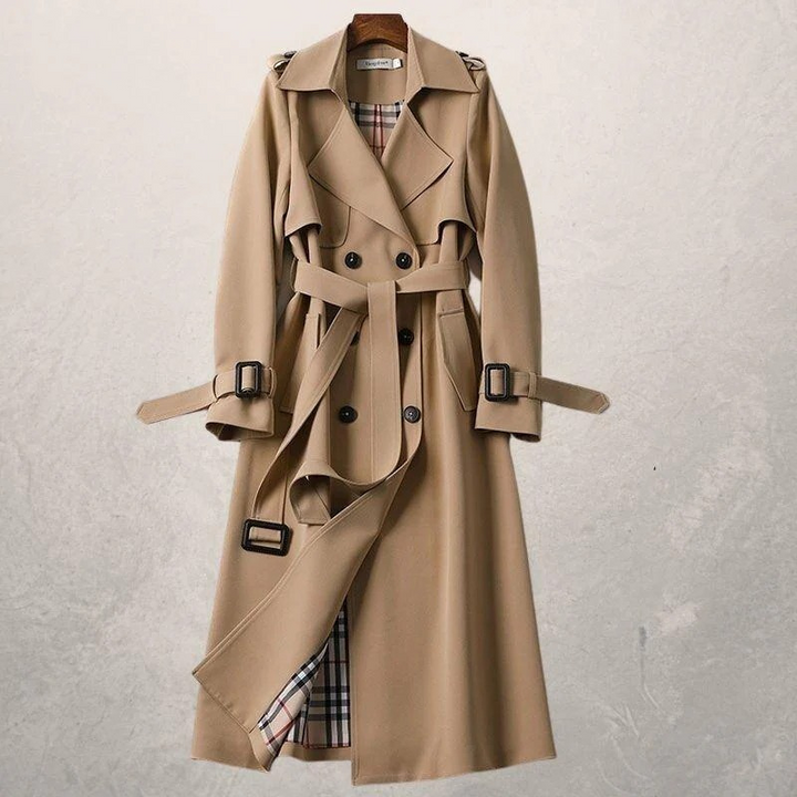 Guri | Trendy Dames Jas | Trenchcoat | Getailleerde Pasvorm | Riem In De Taille