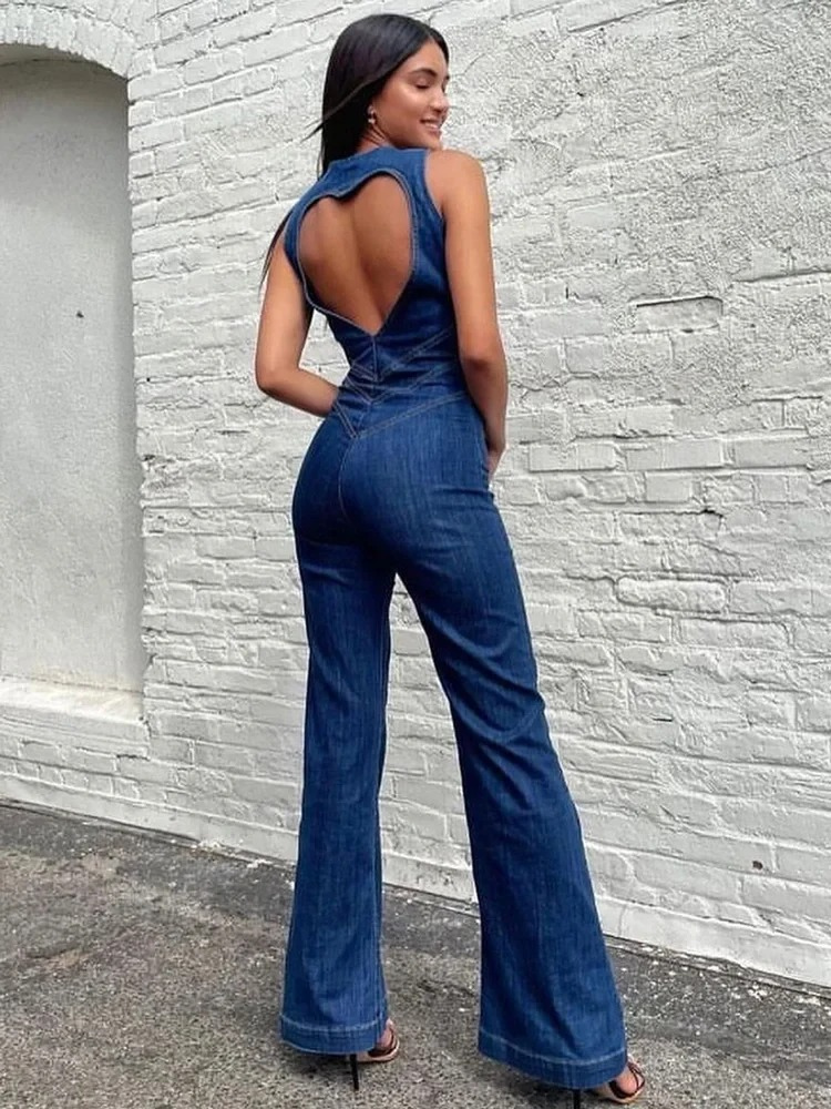 Noah | Backless Dames Jumpsuit | Bodycon