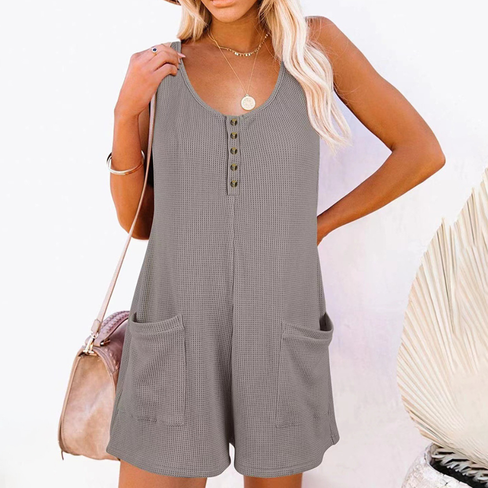 Mientje | Dames Moeiteloze Stijl Romper | Mouwloze romper shorts voor vrouwen