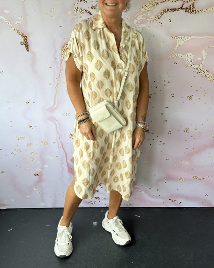 Vida | Luchtige Loose Fit Midi Jurk | Prachtige Zomerjurk