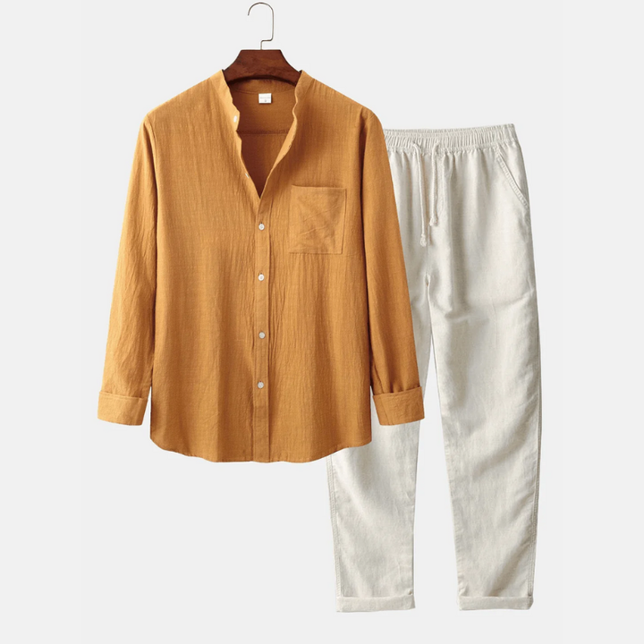 Noa | Heren Casual Set | Overhemd En Broek