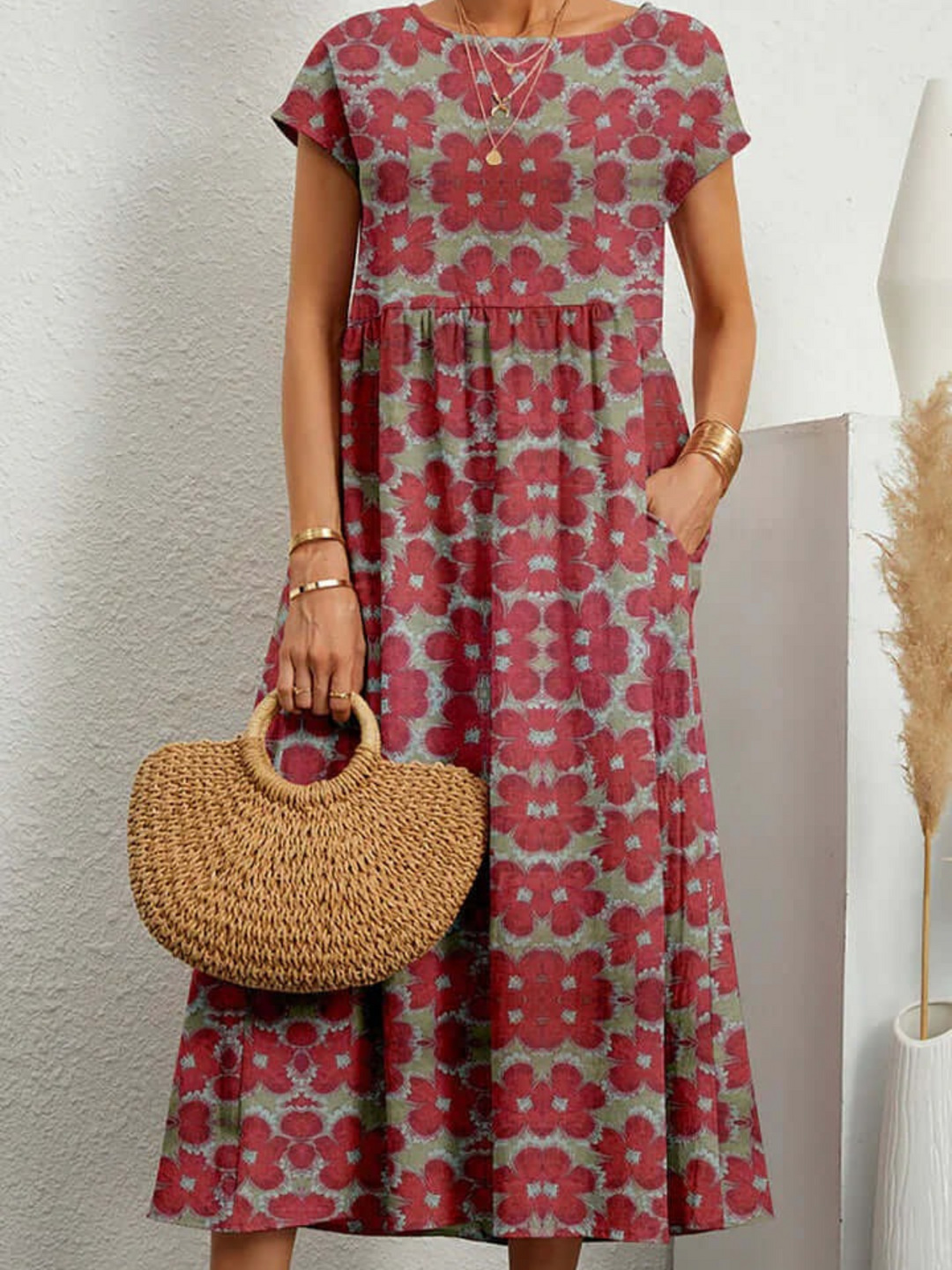 Aria | Elegante Midi-Jurk | Dames Zomerjurk