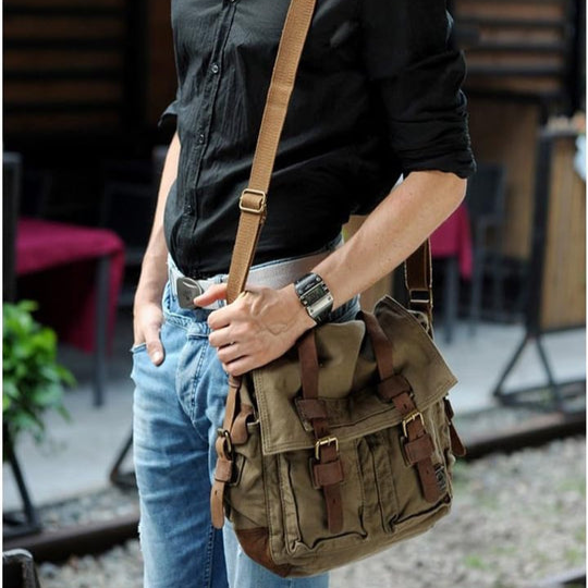 Finbag | Stijlvolle Militaire Messenger Bag Tas Voor Mannen