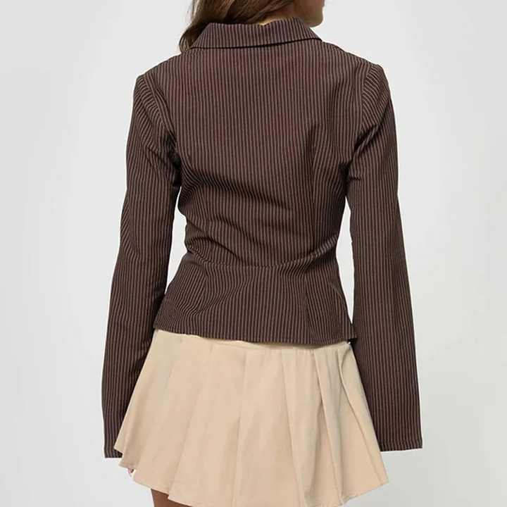 Eves | Elegante Retro Dames Blouse | Klassieke Kraag