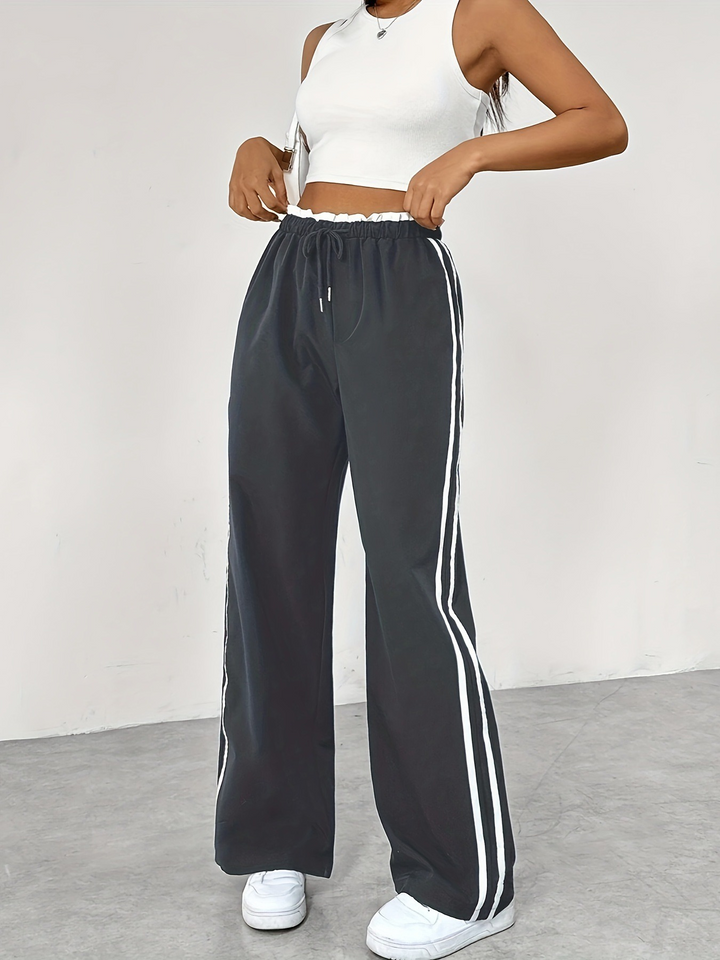 Rosalia | Dames Trendy Sportieve Wide-Leg Broek | Joggingbroek Stijl voor Vrouwen
