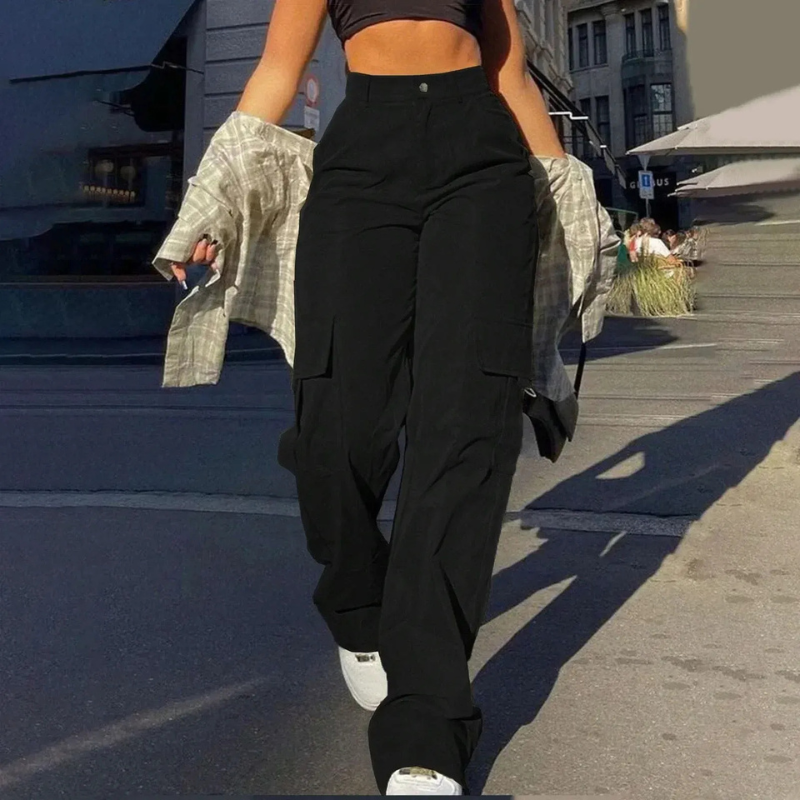 Pamela | High-Waist Cargo Broek Voor Dames