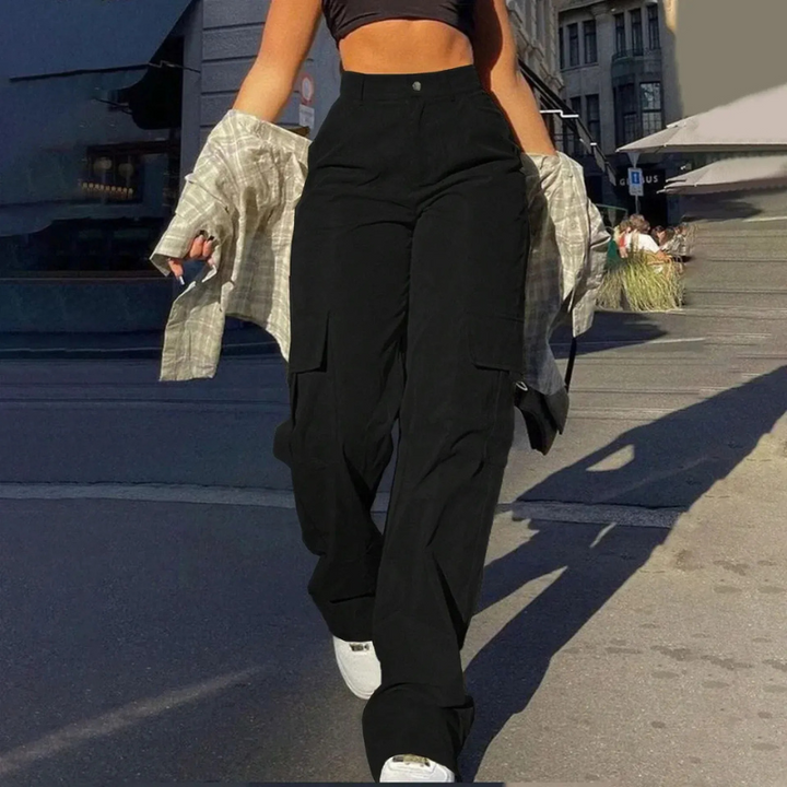 Pamela | High-Waist Cargo Broek Voor Dames