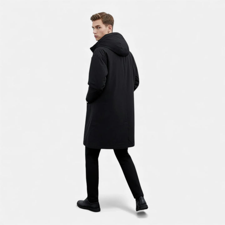 Sorata | Lange Pufferjas voor Heren – Beschermende Erfgoedstijl