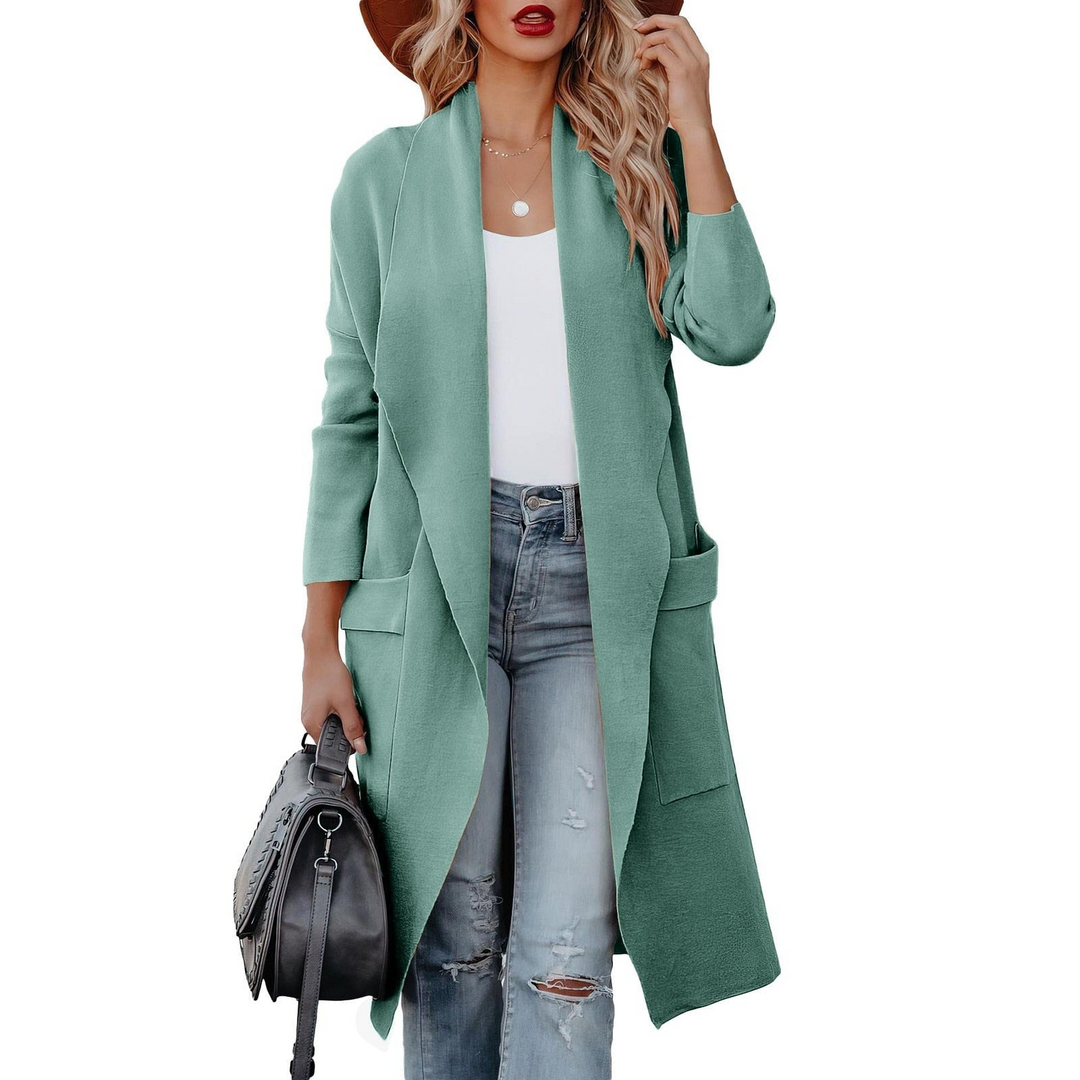 Foah | Stijlvol Lang Dames Vest | Voor Een Comfortabele Lente Look