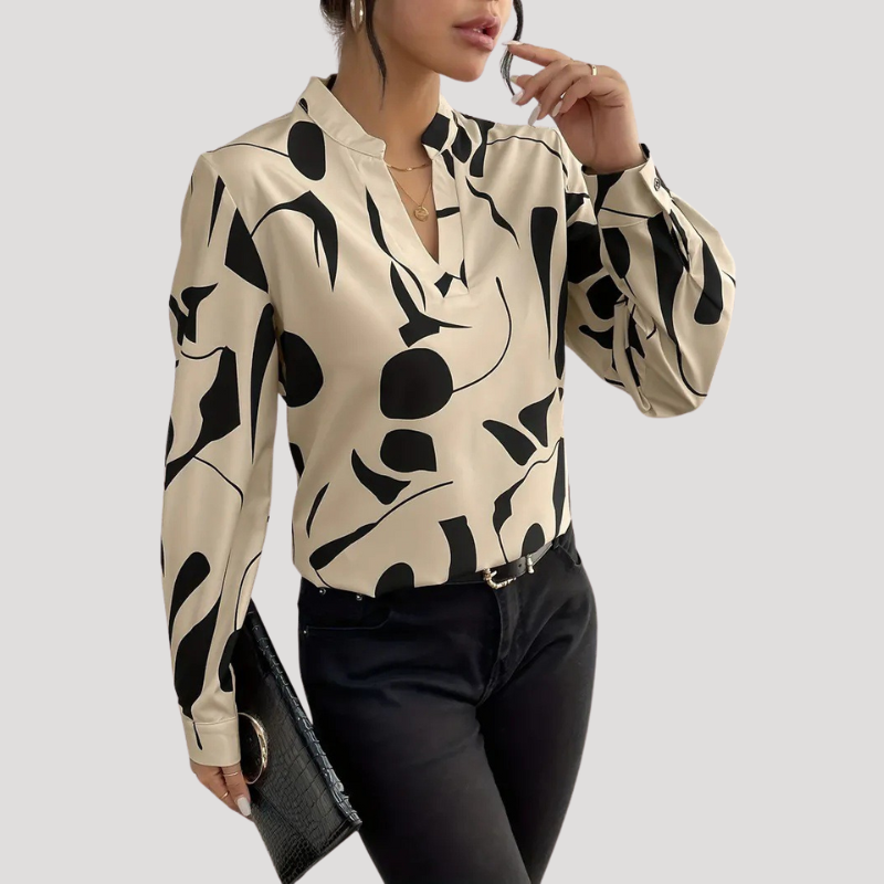 Jaydie - Blouse Dames - Trendy met Luxe Motief - Damesmode - Casual & Formele Outfits