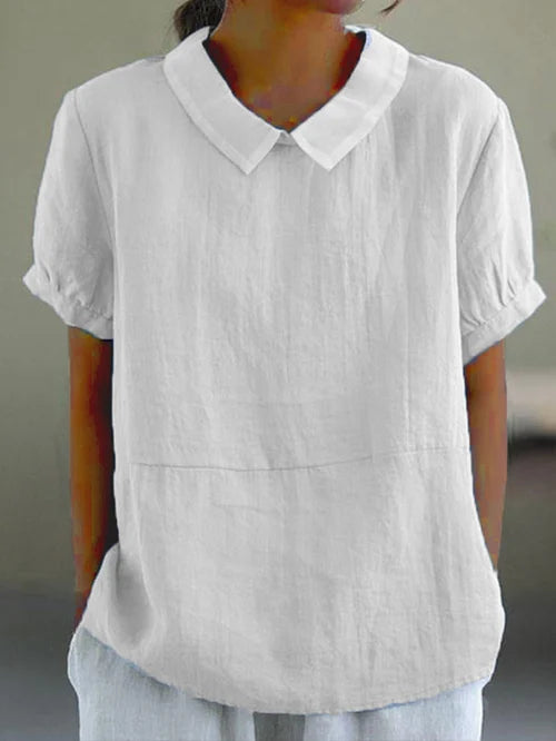 Sophia | Trendy Dames Top | Shirt Met Kraag | Comfortabele Pasvorm