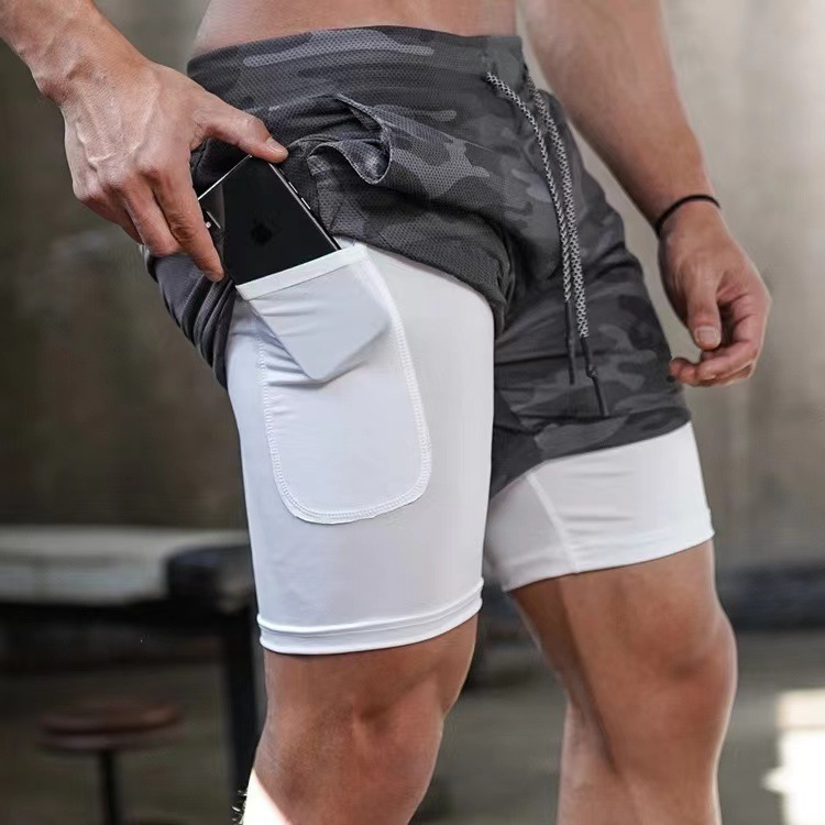 Arwin | Heren Hardloop Sport Shorts | Korte Broek Met Dubbele Laag