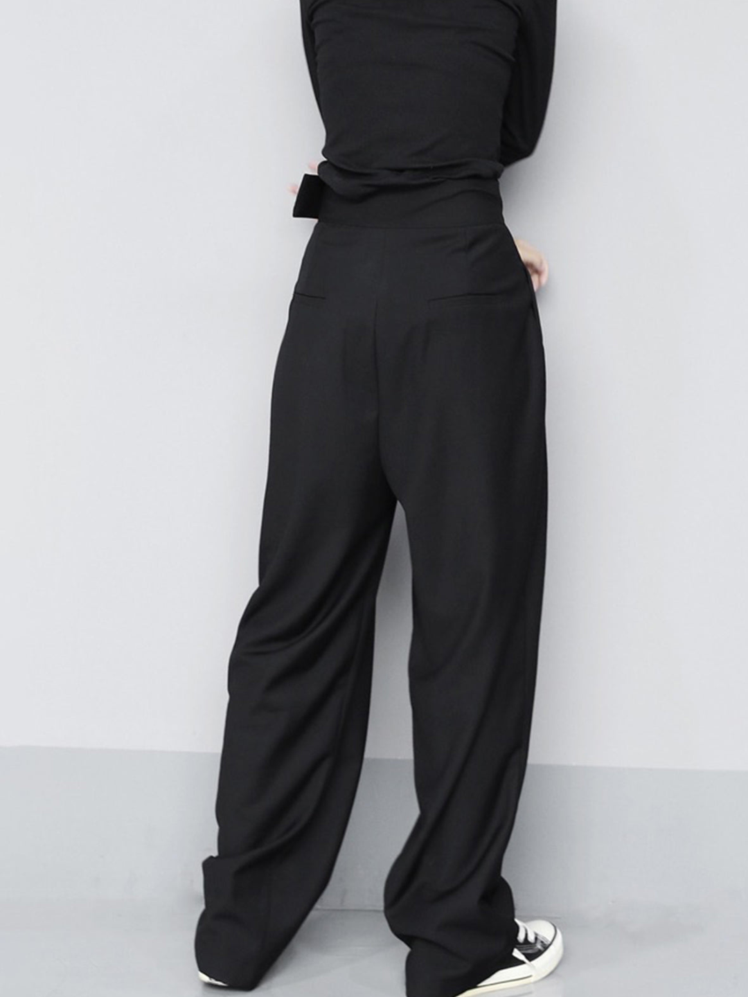 Filss | Trendy Dames Broek | Wijde Pijpen Broek Met Klittenbandsluiting