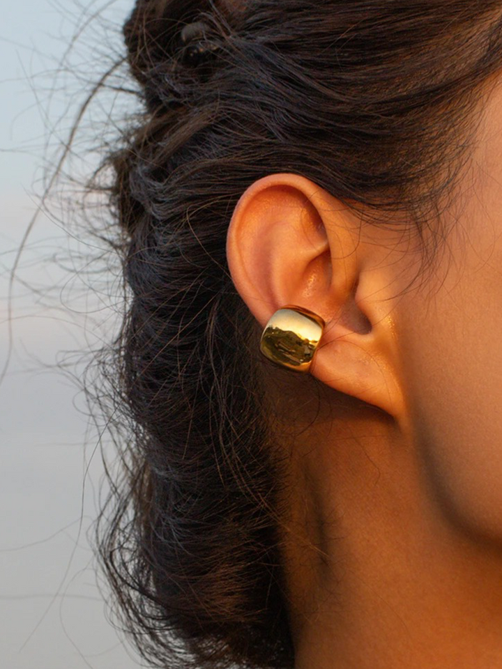 Zinah | Dames Chunky Ear Cuff Goud | Chique Oorbellen voor Vrouwen