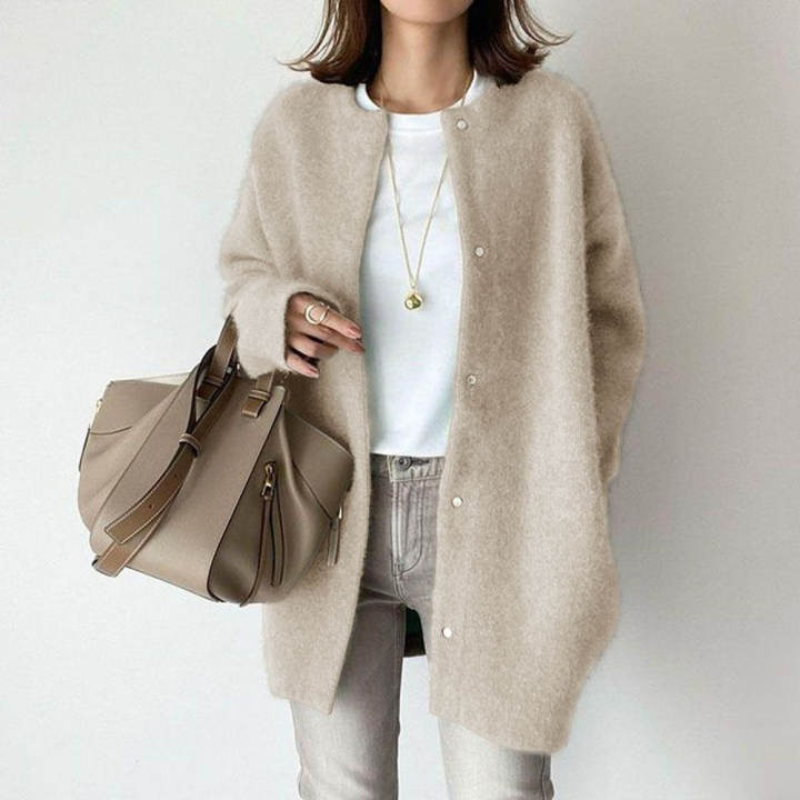 Yabe | Dames Sweater | Warme Blazer Vest Met Knopen | Stijlvol en Comfortabel