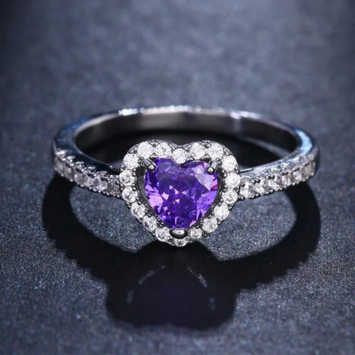Shayan | Betoverende Dames Ring | 925 Sterling Zilver | Klassieke Hartvormig