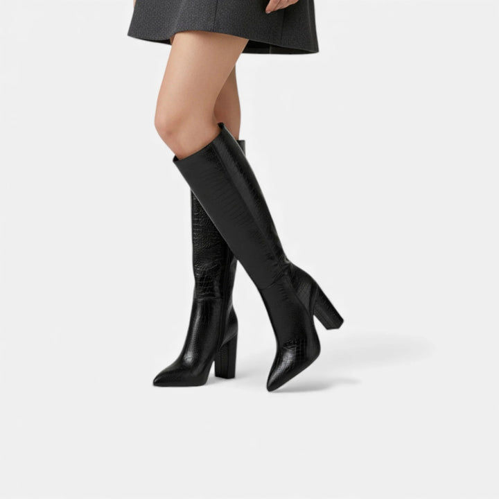 Sorata | Dames Laarzen – Spitse Blokhakken