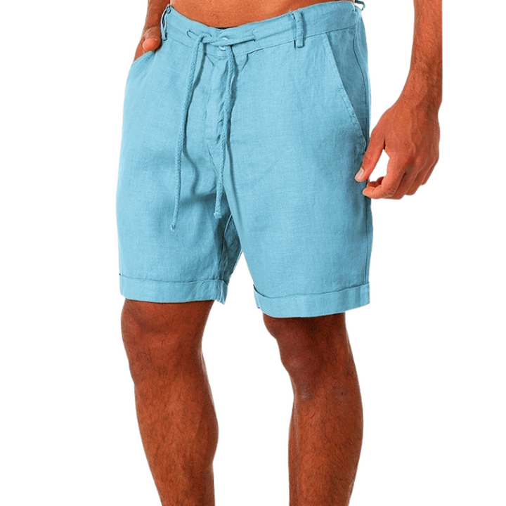 Malcolm | Heren Linnen Zomer Shorts | Korte Broek voor Mannen